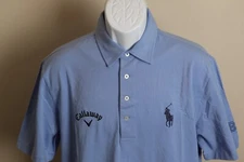 Polo Golf Men's blue PGA Tour Callaway Ralph Lauren Mint Stretch polo shirt M