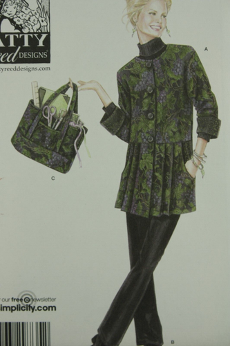 Bolso de Mano Pantalones Abrigo Artesanal Patrón de Costura Simplicity 4183 Patty Reed ENVÍO GRATUITO - Imagen 2 de 6