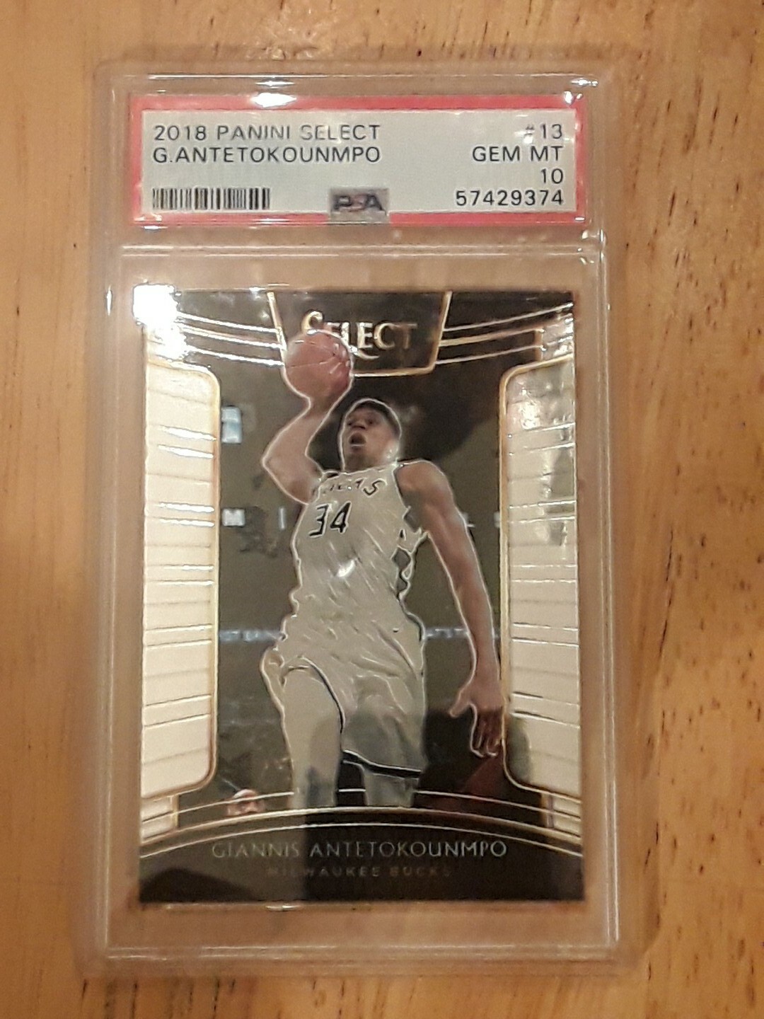 2018-19 Panini Select Concourse Giannis Antetokounmpo #13 PSA 10 GEM MT