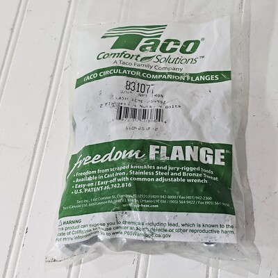 NEW Taco Radiant Heating 3/4-in Circulator Flange Set  110-251 Cash Acme #25495Z