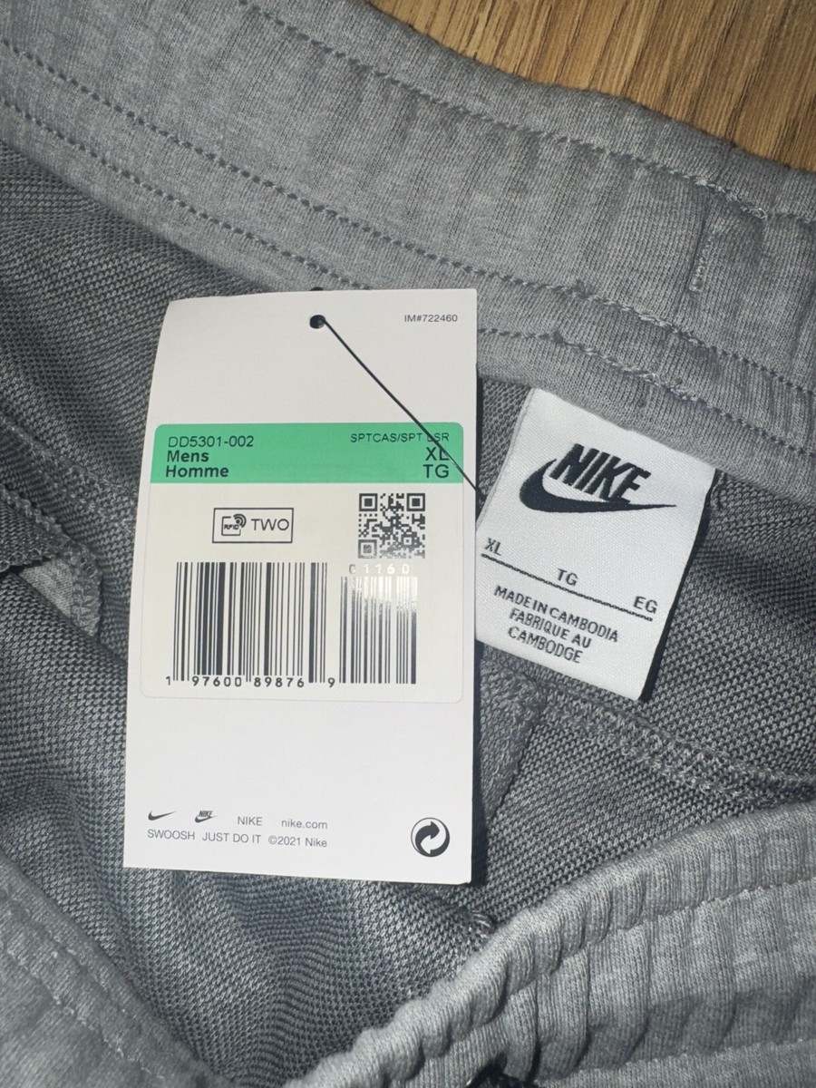 Nike Tech Essentials Sport Shorts Zip Pocket Grey Mens XL DD5301