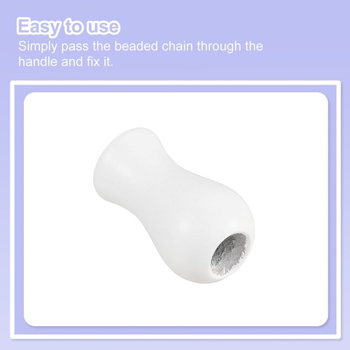 8Pcs Cord Knobs, 32mm Window Blind Tassels Wooden Pull Cord, White - Picture 4 of 6