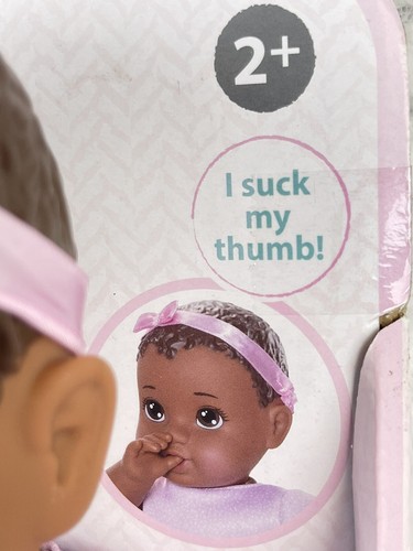 NIB Perfectly Cute My Sweet Baby Pink Dress Brunette Baby Doll with Brown Eyes - Picture 11 of 16