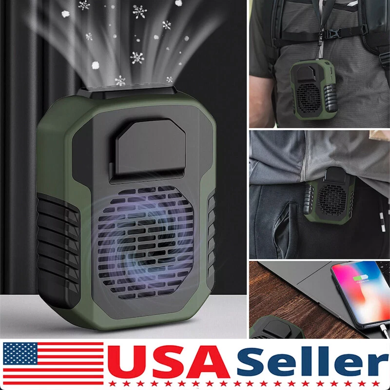 Personal Portable Waist Clip Fan USB Rechargeable Neck Hanging Air Conditioner