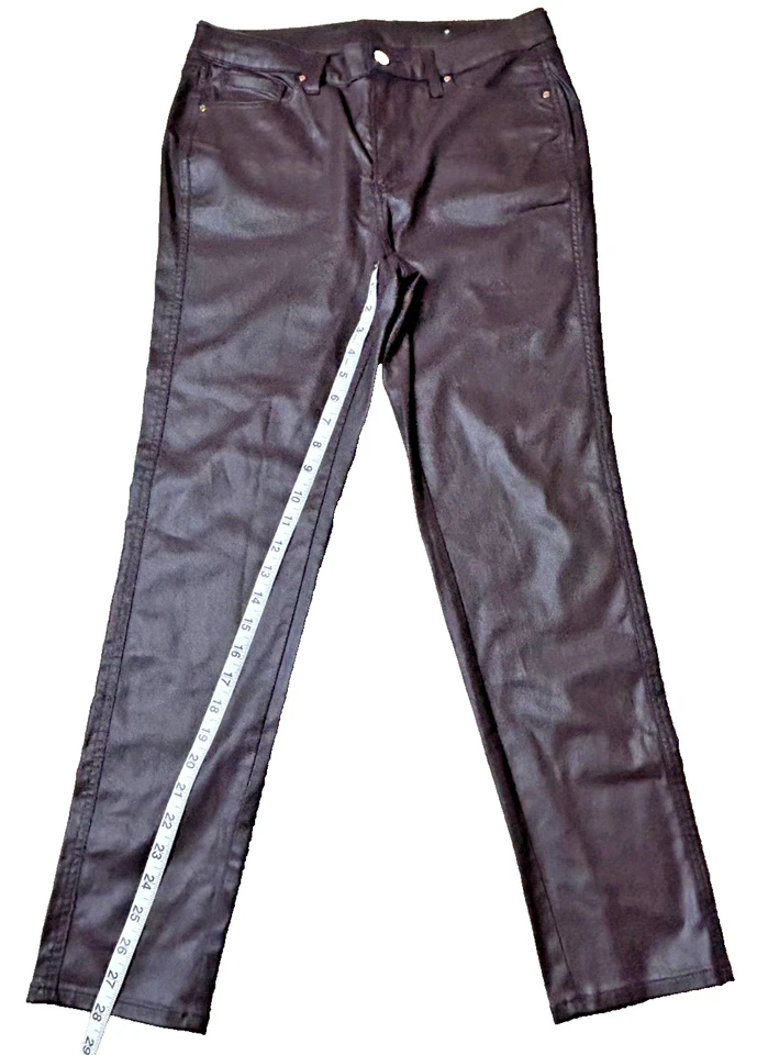 Pantalones Chico’s Mujer Talla 10 Marrón Chocolate Oscuro Modal Adelgazante Chino Pantalones Foto 4 de 4