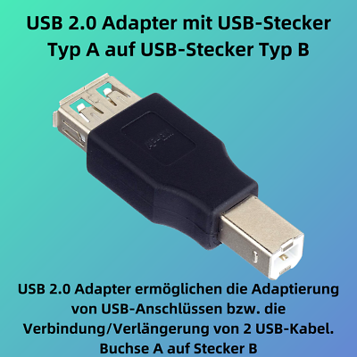 H48 USB 2.0 A Presa A Spina B Cavo Disco Rigido Adattatore Per PC - Foto 6