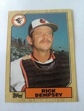 1987 TOPPS RICK DEMPSEY BALTIMORE ORIOLES #28