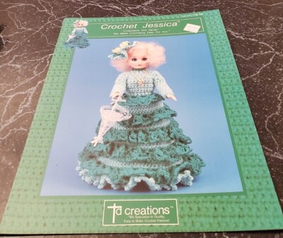 DJ17 TD CREATIONS 1990, CROCHET JESSICA ''COLLECTABLE DOLL SERIES'' PATTERN