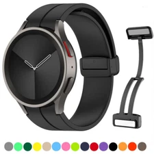 Magnetic Silicone Band Strap For Samsung Galaxy Watch 4 5 6 7 40/42/44/46/47mm