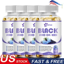 Cold-Pressed Black Seed Oil Capsules - Immune Defense & Respiratory Health Aid