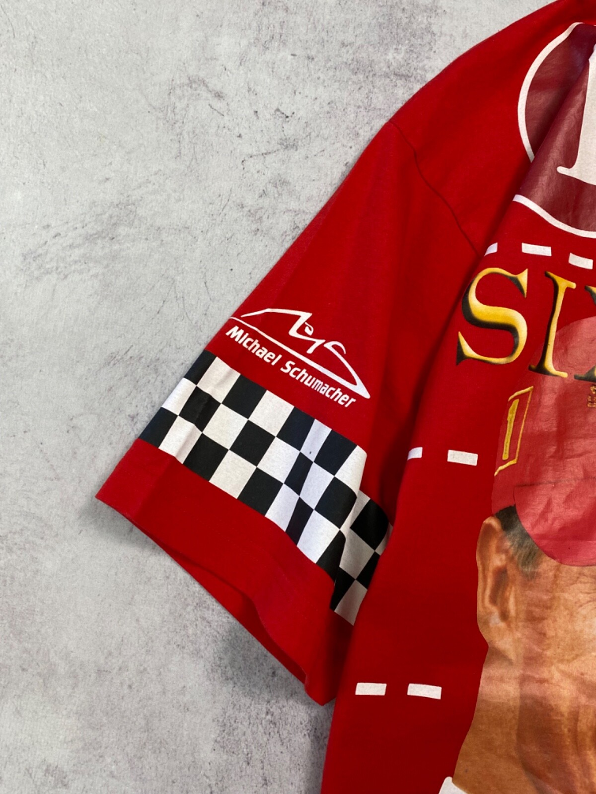 Vintage Michael Schumacher Marlboro Ferrari World Champion F1 T-Shirt Size XL image 5