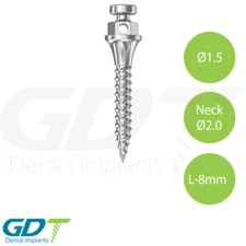 Dental 0rthodontic TADs Micro Fixture Length 8.0mm, Neck 2.0mm Sterile