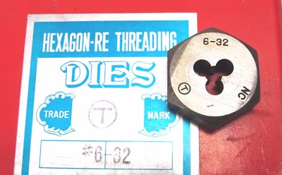 NOS! ProCut #6-32NC HEXAGON RE THREADING DIE, 1'', ER63 0006NC