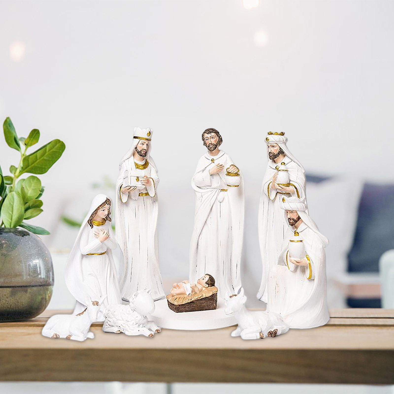 Nativity Sets for Christmas Indoor, Sculpted HandPainted Nativity eBay