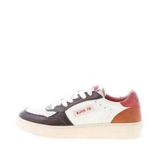 BACK 70 men shoes Slam I V3 sneaker white leather with blue brown and red detail