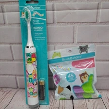 Squishmallow Sonic Powered Toothbrush & Flossers Lot New
