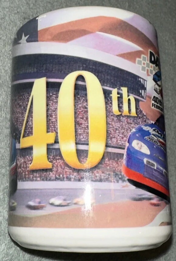 RARE 40th Annual Daytona 500 February 15, 1998 Souvenir Coffee Mug | eBay