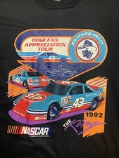 VTG 1992 NASCAR Richard Petty Fan Appreciation Tour T Shirt Size XL Dead Stock