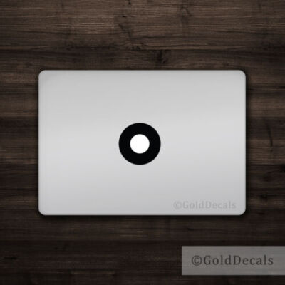 Circle - Mac Apple Logo Cover Laptop Vinyl Decal Sticker Macbook Unique Shape