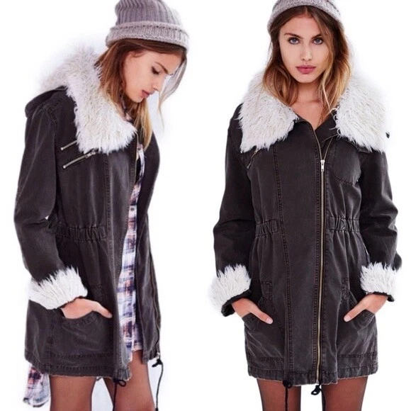 Somedays lovin faux shop fur coat