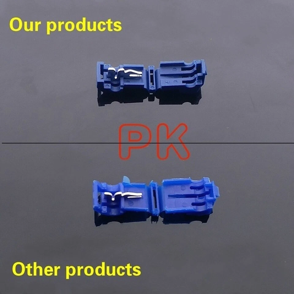 120pcs Insulated 22-10 AWG T-Taps Quick Splice Wire Terminal Connector Combo Kit - Image 4 of 4