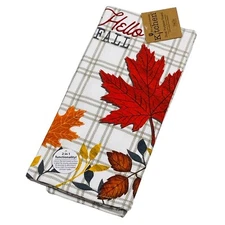 Kay Dee Designs Autumn Leaves Hello Fall Dual Purpose Kitchen Towel