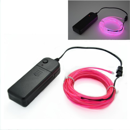 1M/ 2M/ 3M/ 4M/ 5M EL-Draht Neon Leuchtschnur Wire mit Steuerung Strobe Party - Bild 4 von 12