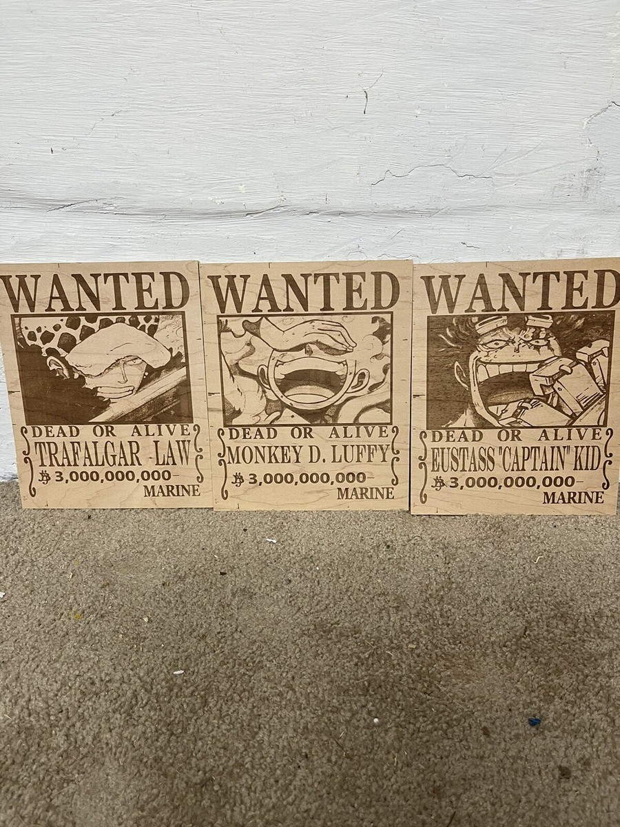 One Piece Wooden Wanted Poster | eBay