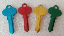 CURTIS RU4 key blank aluminum keys  RU-4   set of 4                         [x1]