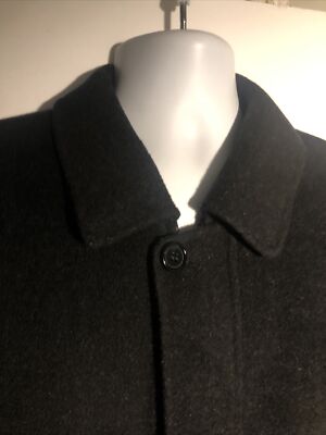 Non No Marciano Black Wool Zip Up Bomber Jacket Black Lined XL | eBay