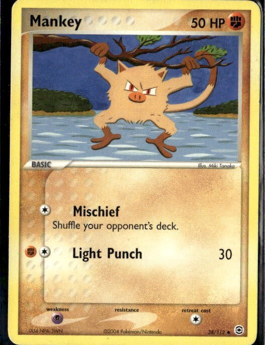 2004 EX FireRed & LeafGreen Mankey 38/112