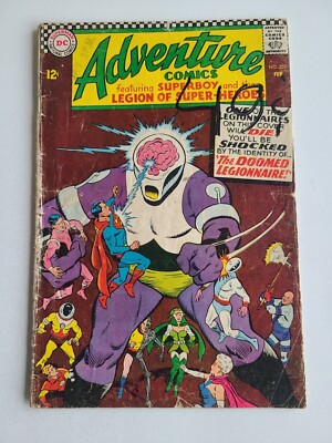 ADVENTURE COMICS # 353,  DC 1967 Comic Book, Hi Def. Scans, VG- 3.5