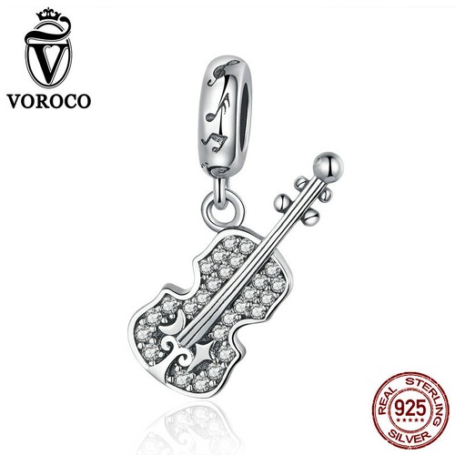 Ciondolo Ciondolo Moda Argento Sterling 925 Zirconia Perline Fai da Te Bracciale Ciondolo Voroco - Foto 79 di 205