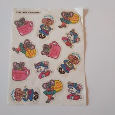 Lot of 4 Vintage TREND Stinky Sticker full sheets scratch sniff ACCEPTABLE