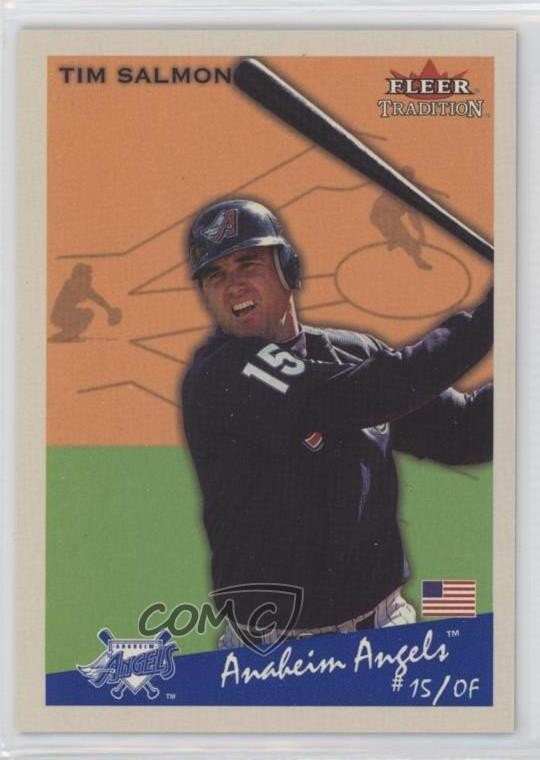 2002 Fleer Tradition Glossy 43/200 Tim Salmon #323 n1u