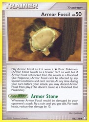 Armor Fossil 116/123 Mysterious Treasures Reverse Holo