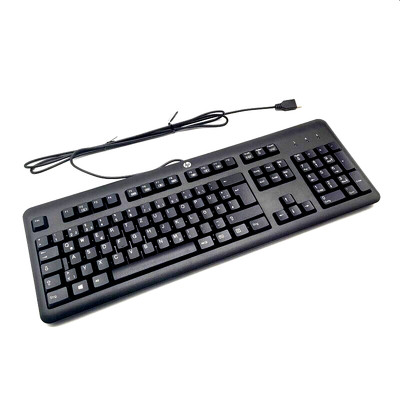HP QWERTZ PC Tastatur Keyboard USB kabelgebunden   KU-1156   Schwarz   NEU OVP!!
