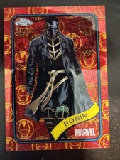 2025 Marvel Topps Chrome RONIN 45/100 Iron Man Red & Gold Lazer Refractor #4