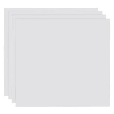 Für ABS 4er Pack Kunststoffplatte 0,04" dick 30x30cm biegsame Hartplatte weiß - Bild 1 von 4