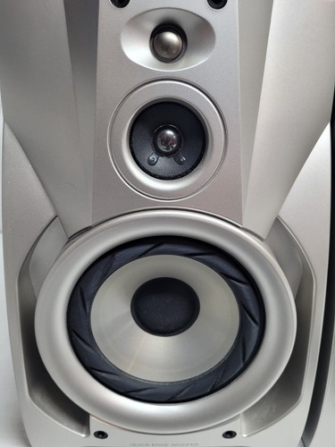 Pair of SONY SS-J50 6 Ohm Bookshelf Speakers - Gray With Black Grills - Picture 5 of 24