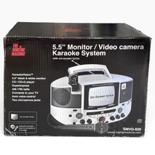The Singing Machine SMVG-620 Karaoke System 5.5 Monitor Camera CD G NEW