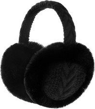 Faux Fur Winter Ear Muffs, Foldable Earmuffs, Warm Ear Warmers for Women  Girls