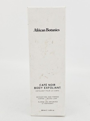 African Botanics Cafe Noir Body Exfoliant Coffee Buchu Leaf Exfoliate 6.76 oz