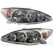 For 2005 2006 Toyota Camry Pair Headlights Driver Passenger Side Lexle Chrome