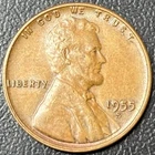 1955-S Lincoln Wheat Cent • Fine to Extra Fine • San Francisco Mint • Semi-Key
