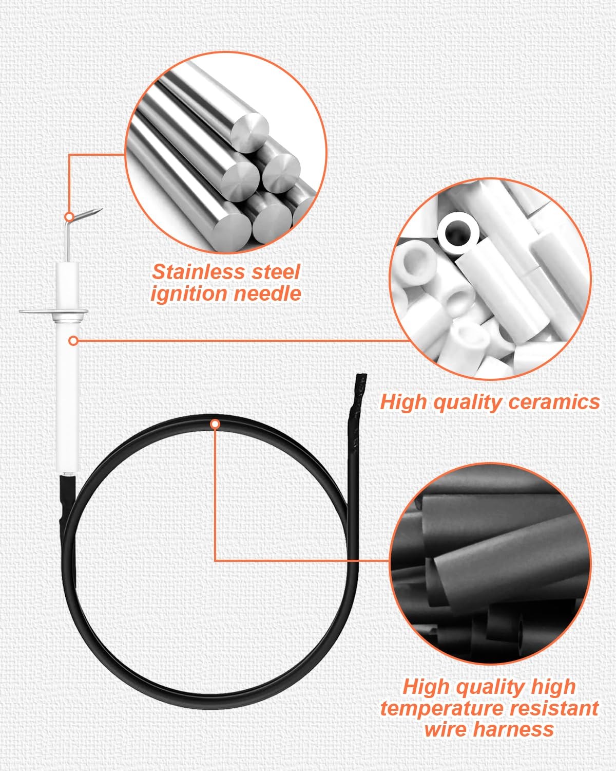 Pulse Igniter DHL-128-6Q Grill Igniter Electronic Push Button Pulse Igniter F...