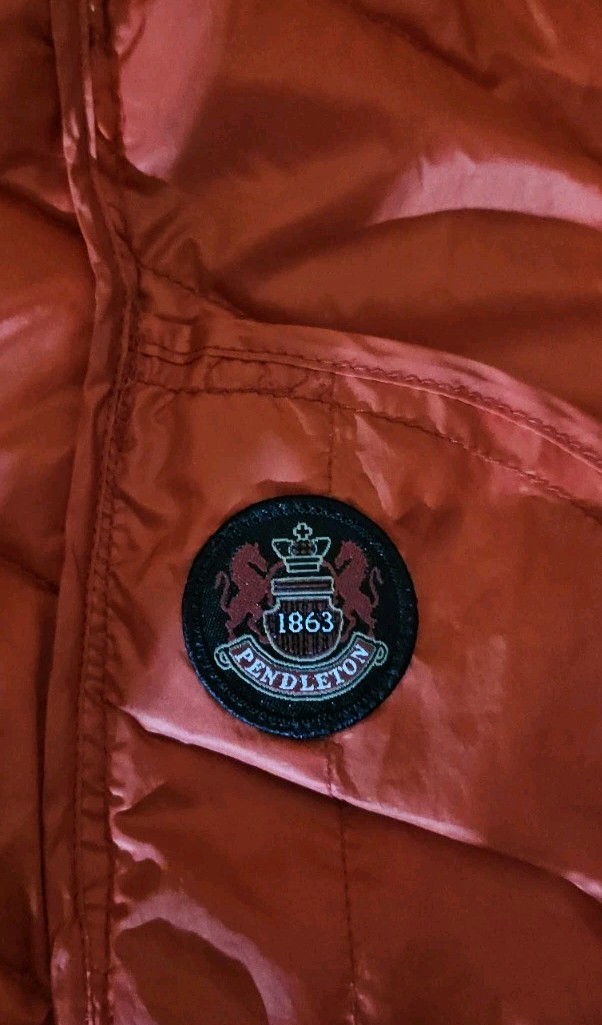 Pendleton Red Poly Softshell Down Insulated Puffe… - image 13