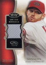 2012 Topps Tier One Top Shelf Relics #TSR-IK Ian Kennedy #295/399