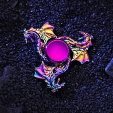 Metal Finger Spinner Sky Dragon Design Durable Adult Fidget Toy Long Spin Time