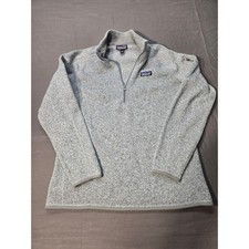 Patagonia Better Sweater 1/4 Zip Pullover Fleece Grey Heather Mens XL 25522
